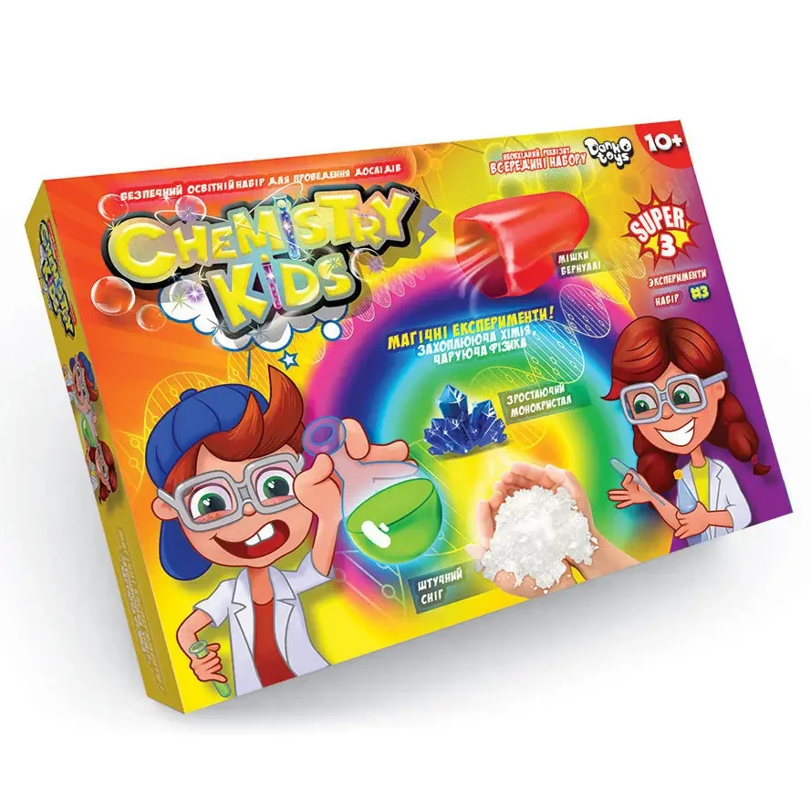 Набір для проведення дослідів Danko Toys Chemistry Kids малий No3 (CHK-02-03U)