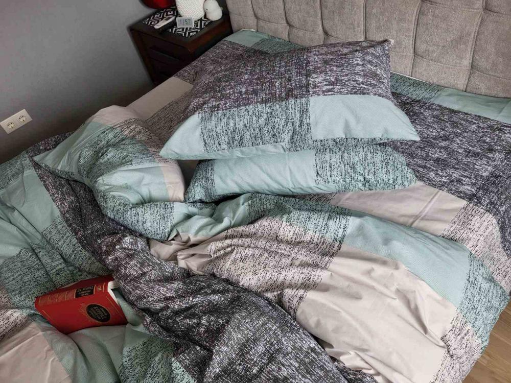 Комплект постільної білизни Клітинка двоспальний