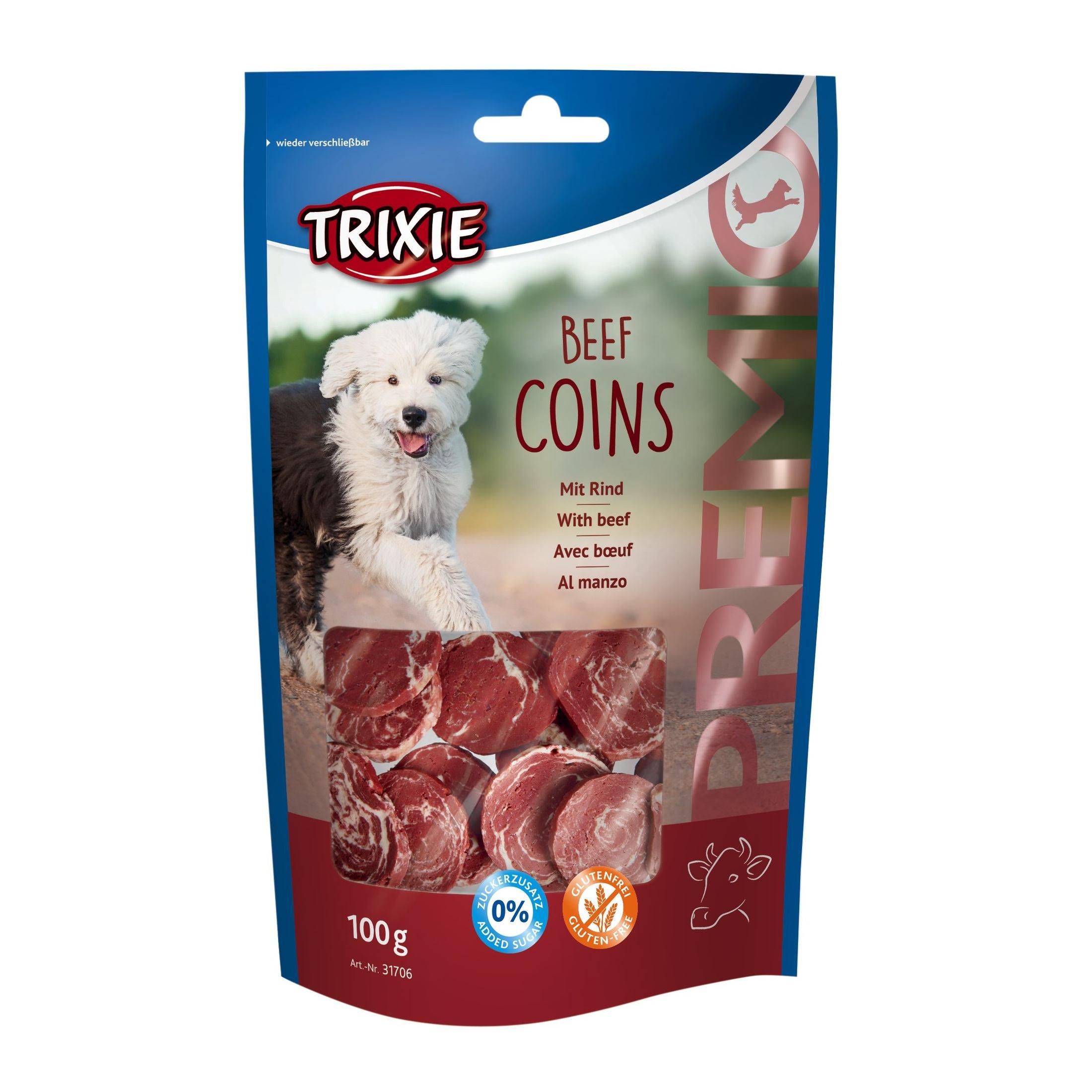 Лакомство для собак Trixie PREMIO Beef Coins 100 г
