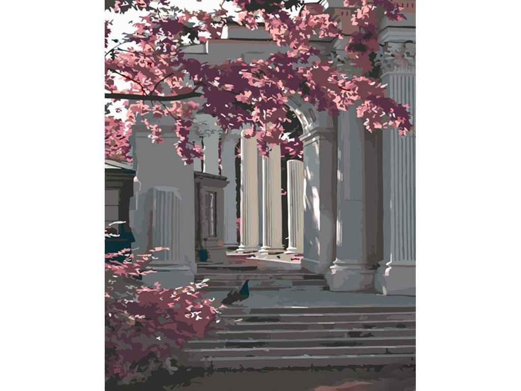 Картина по номерам Strateg Среди колонн 40х50 см (GS1321)