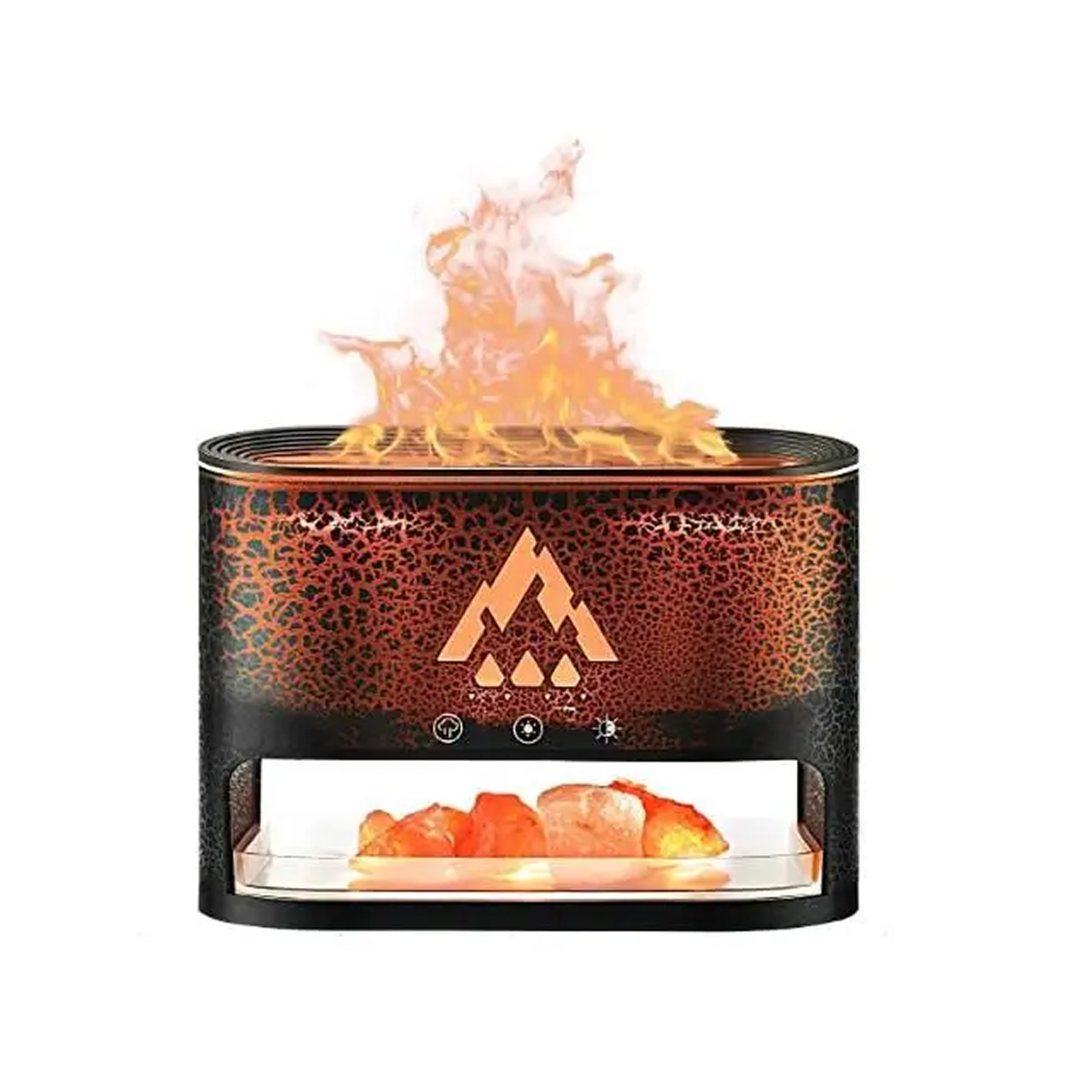 Зволожувач повітря з ефектом полум’я Коричневий (1771312946054)