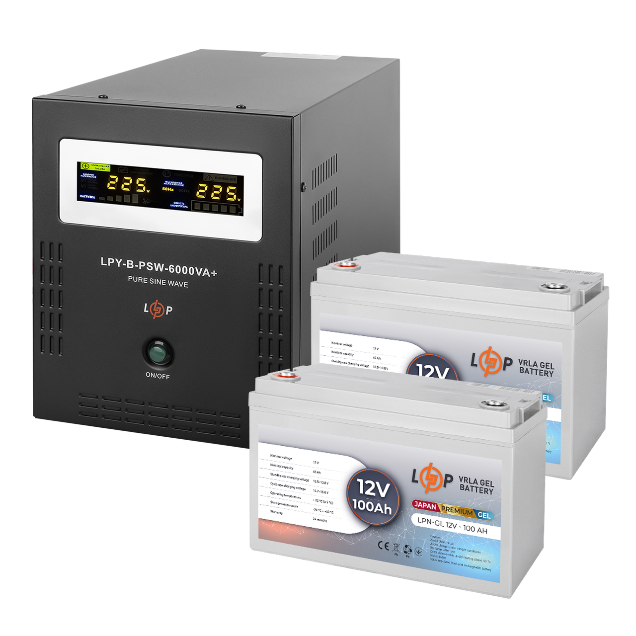 Комплект резервного питания LP LogicPower Источник бесперебойного питания/гелевая батарея UPS B6000/АКБ GL 4800W