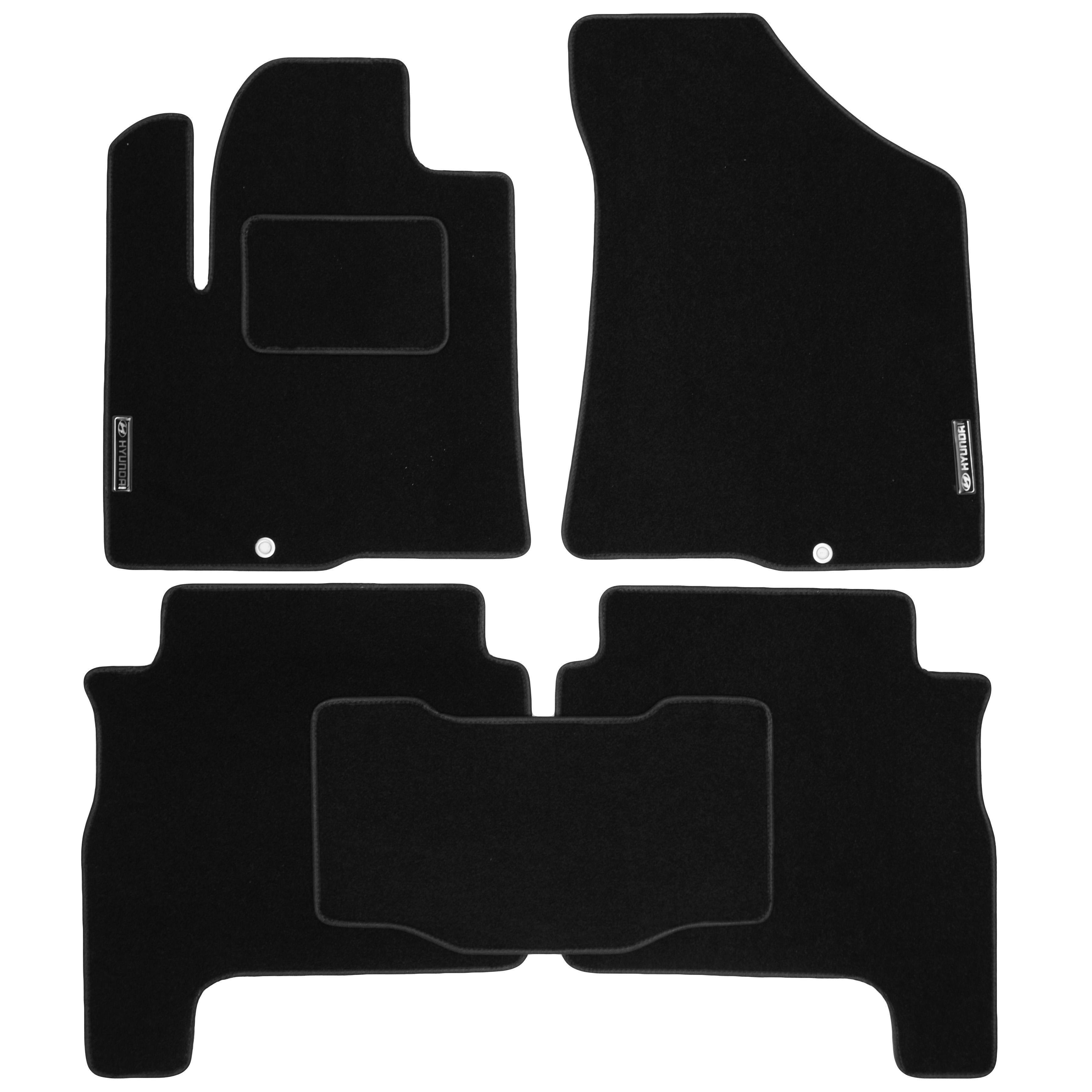 Коврики в салон для Hyundai Santa Fe '06-10 CM текстильные Черный