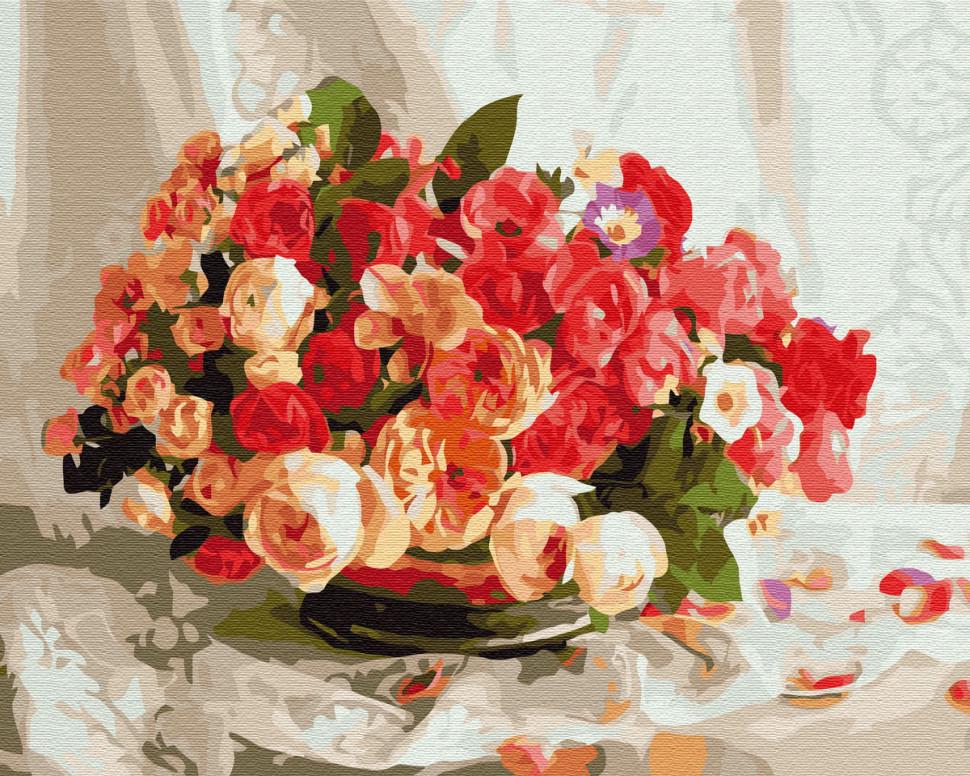 Картина по номерам Brushme Чайные розы (G389)