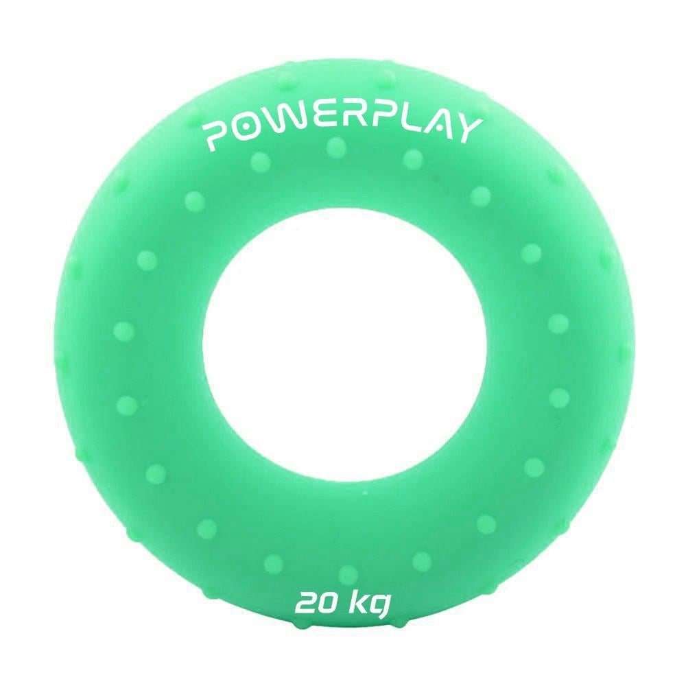 Эспандер кистевой силиконовый PowerPlay PP-4338 Hand Grip Medium 20 кг Зеленый (3019812123)