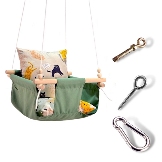 Детская качеля Infancy Котики Оливковый (9673217)