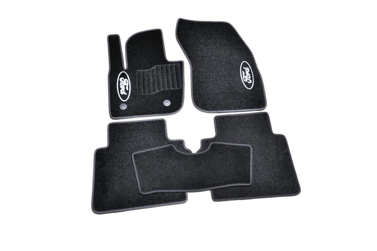 Коврики автомобильные ворсовые в салон для Ford Mondeo 2014-н. в. 5 шт. Черный (BLCCR1162)