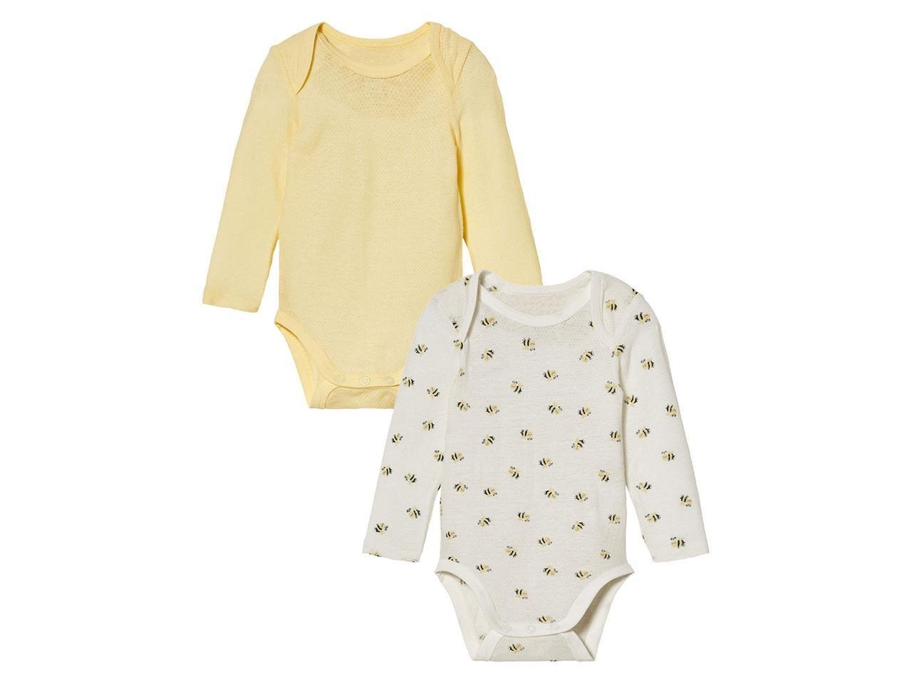 Бодік з бджілками Lupilu 74/80 см на 6-12 міс. Бежевий/Жовтий (2831576072)