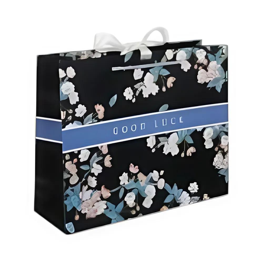 Подарочный пакет Stenson R32916-S Flowers бумажный 19,5х24,5х9,5 см (e4a2ff49)