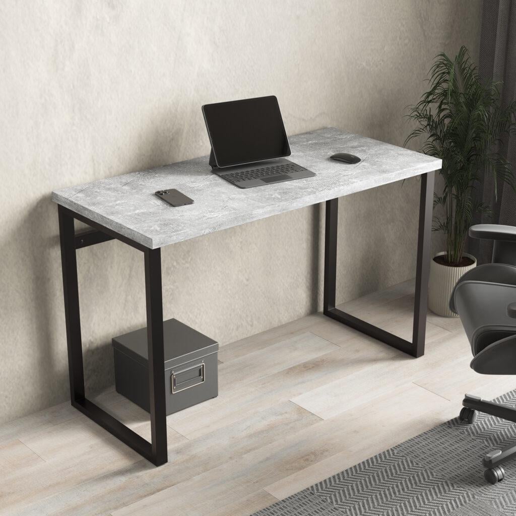 Стол компьютерный СТК-06 Лофт с металлическим каркасом 1200х760х550 мм Бетон тефра (43764872698452648796478632874)