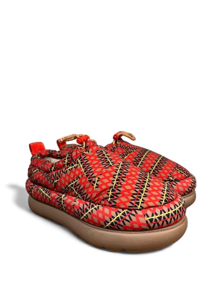 Угги женские зимние UGG Maxi Heritage Braid Clog s/n1139131 р. 37/US 6 23 см Красно-черный (2860527157)