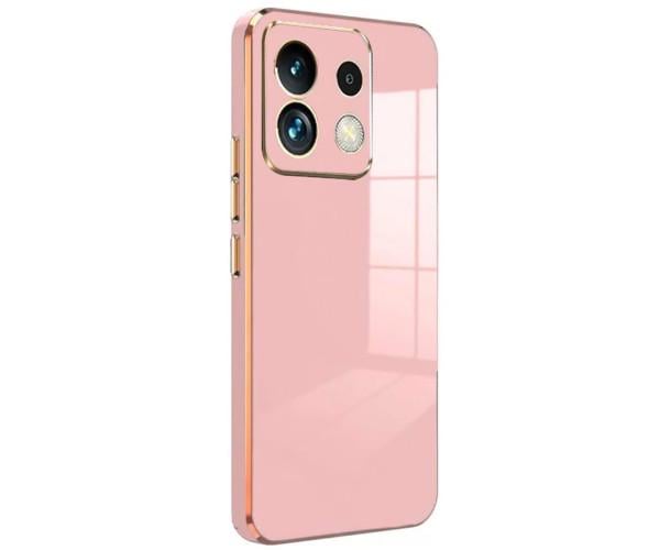 Чехол накладка Silicone Adds 6D для Xiaomi Redmi Note 13 5G Розовый