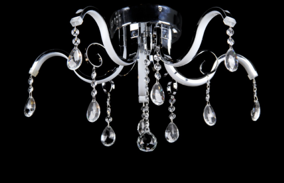 Светодиодная люстра L67125/5-30W LED CR Белый/Хром (AN000204)