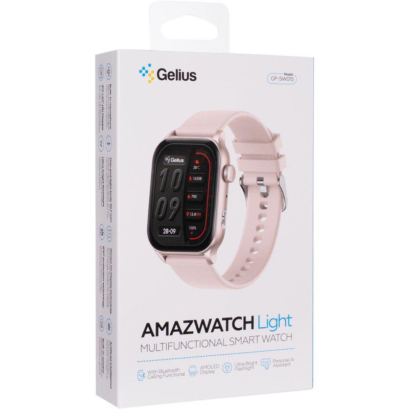 Смарт-годинник Gelius Amazwatch Light Pink (GP-SW015) - фото 7