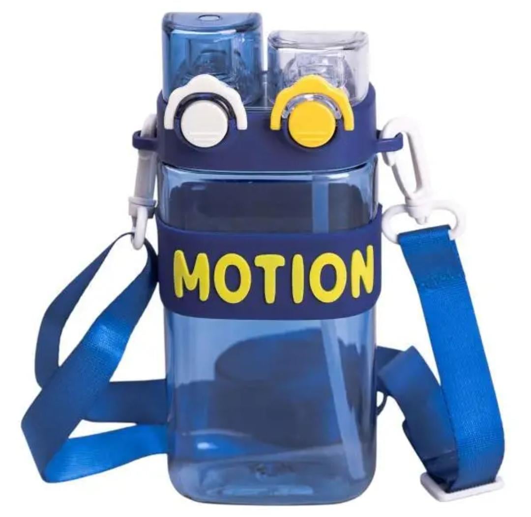 Бутылка для воды YIWU MOTION с двойным открыванием 550 мл Синий (HP-14-49BL)