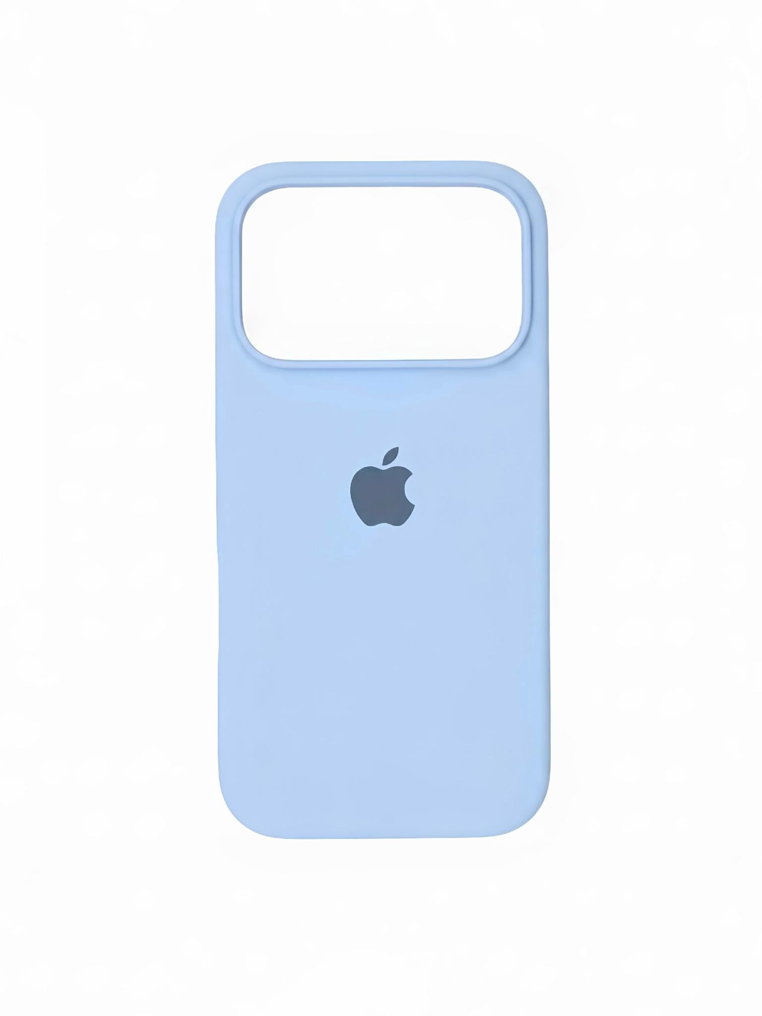Чехол для iPhone 18 Pro Max силиконовый Soft-touch Silicone Case Full Size (AA) Light Blue