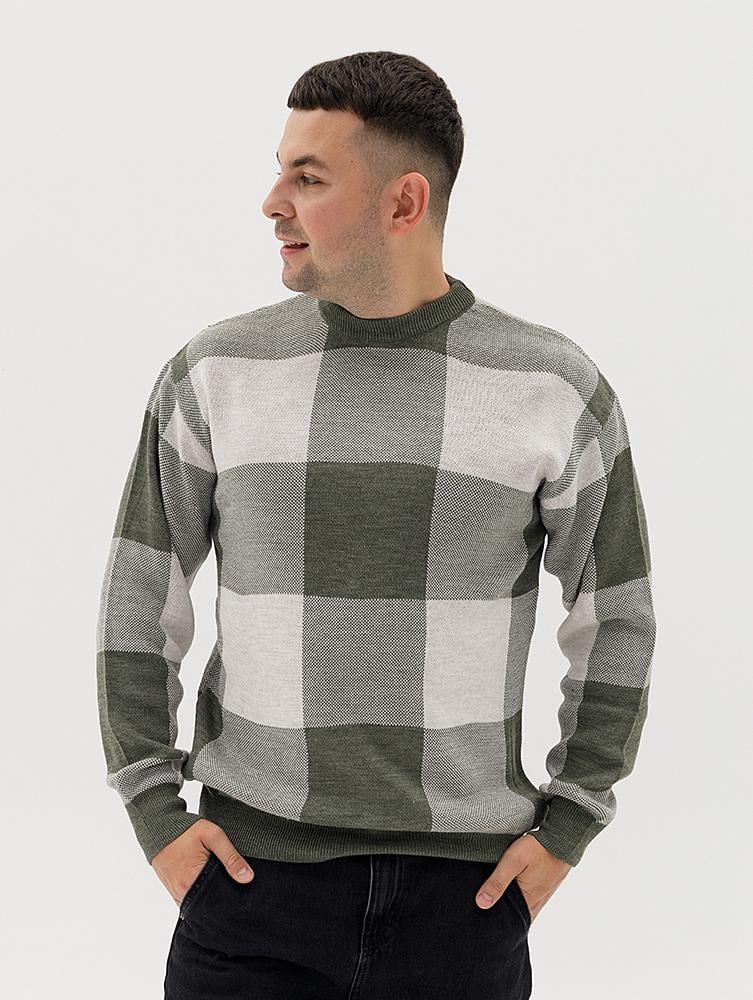 Джемпер мужской ЦБ-00233989 р. 52 Хаки (SKT000942840)