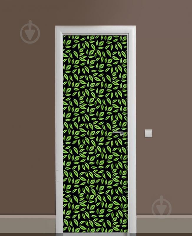 Наклейка на дверь Zatarga «Ботаникум» 650х2000 мм виниловая 3Д наклейка декор самоклеящаяся