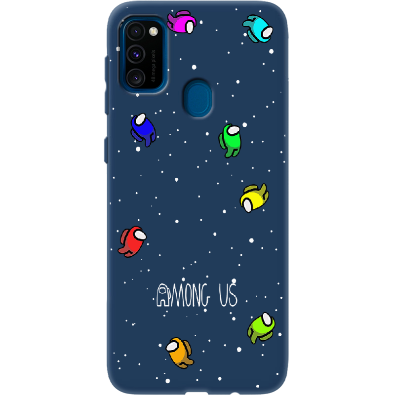 Чехол с рисунком Boxface Samsung M307 Galaxy M30s Among Us Invisible Синий силикон (38209-bk76-41816)