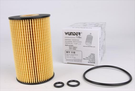 Фильтр масляный Wunder Filter VW Caddy III с 10 г.в. 1.6TDI/2.0TDI WY 118,0009830645 VW03L115562 03L115466 03L115562