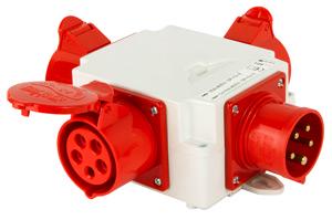 Набор монтажный разветвитель E.NEXT вилка 16A 400 В 3P+N+PЕ/розетки 3x16A 400 В 3P+N+PЕ (401-016) - фото 2 Набор монтажный разветвитель E.NEXT вилка 16A 400 В 3P+N+PЕ/розетки 3x16A 400 В 3P+N+PЕ (401-016) - фото 2