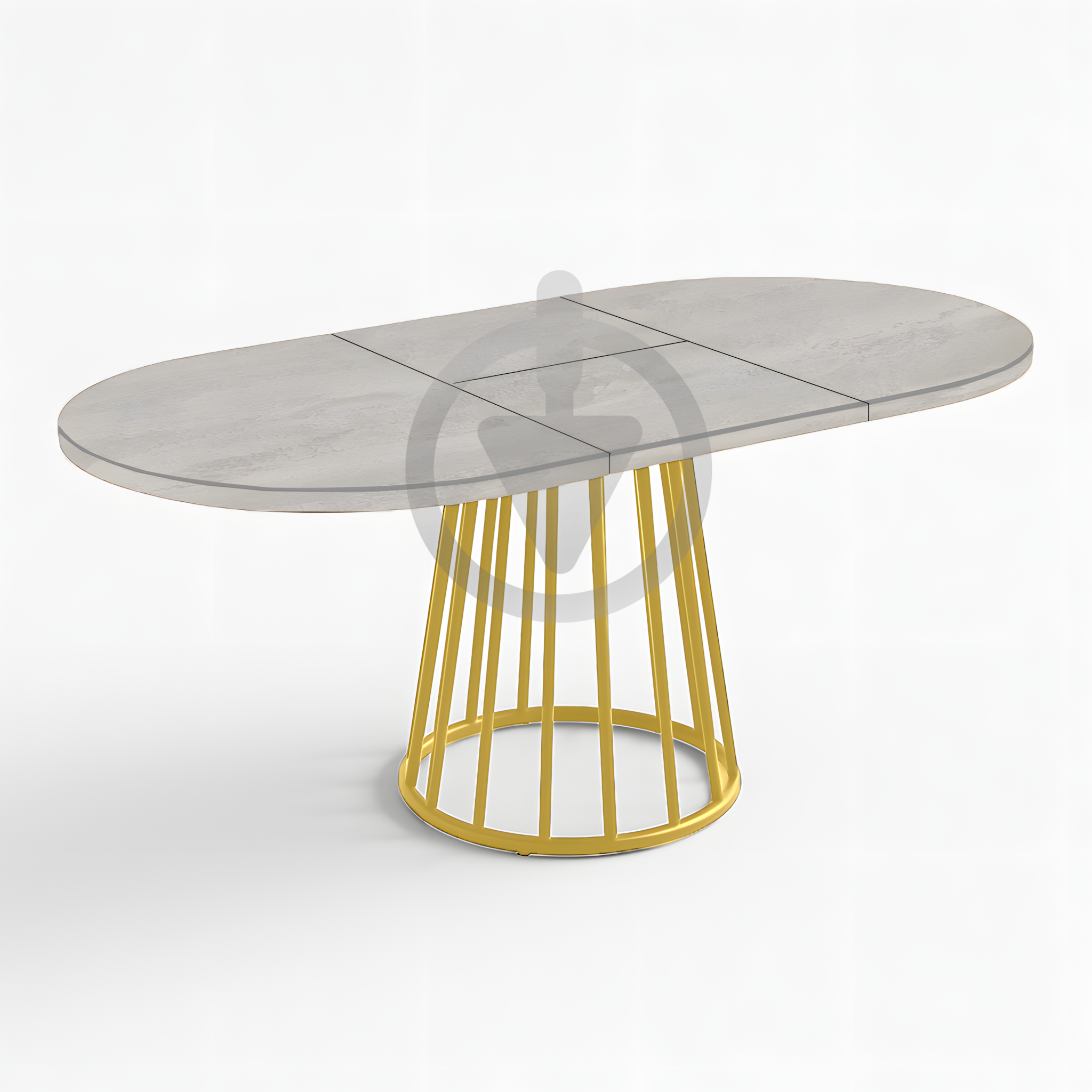 Стол кухонный раскладной RoMax Elegant Slide 90x75/130x75 см Loft Индастриал/Золотой - фото 3 Стол кухонный раскладной RoMax Elegant Slide 90x75/130x75 см Loft Индастриал/Золотой - фото 3