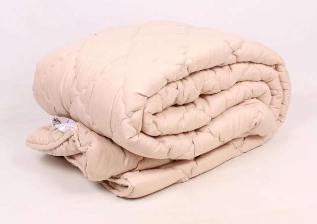 Одеяло из овечьей шерсти полуторное Лери Макс Молочный