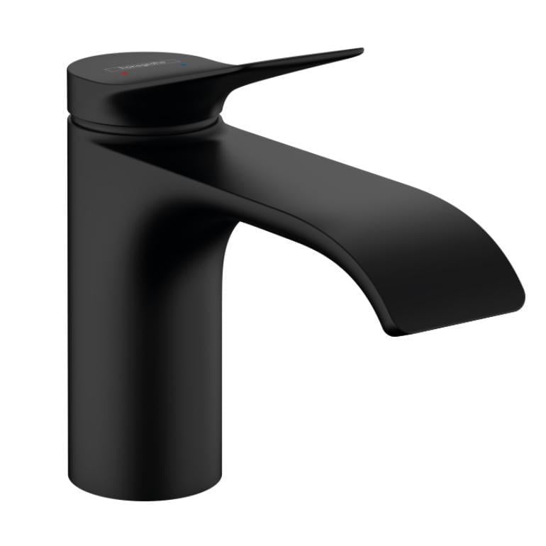 Смеситель для раковины Hansgrohe Vivenis 80 с донным клапаном pop-up Черный (75010670)
