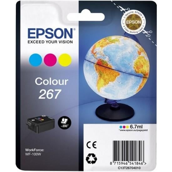 Чернила трехцветные Epson WF-100W Tri-colour (C13T26704010)