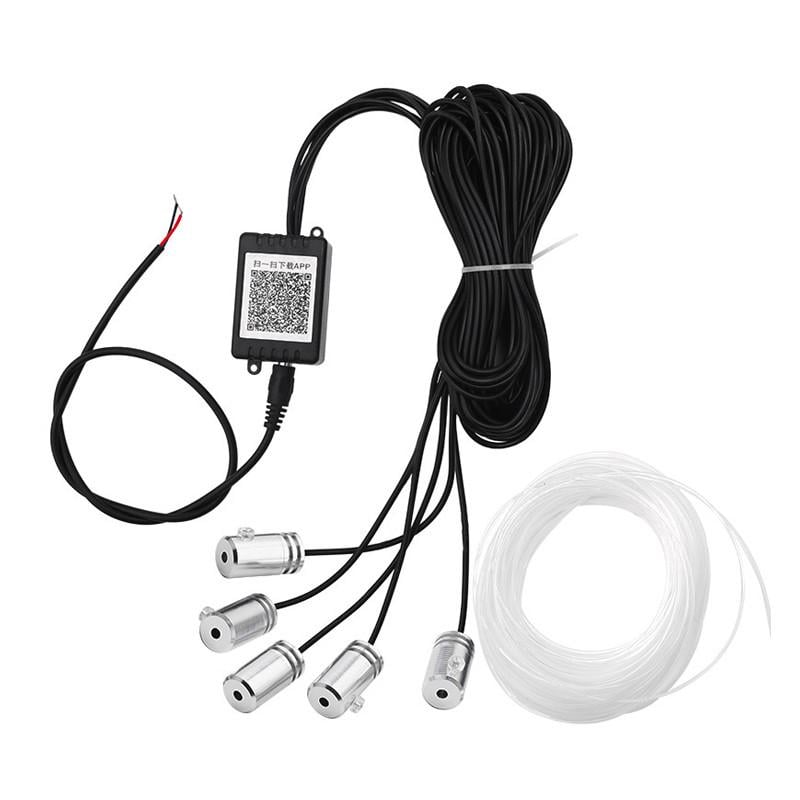 Підсвітка в авто Multicolor RGB 4в1 стрічка/світлопровід/гнучкий неон для салону авто 6 м Підсвітка в авто Multicolor RGB 4в1 стрічка/світлопровід/гнучкий неон для салону авто 6 м