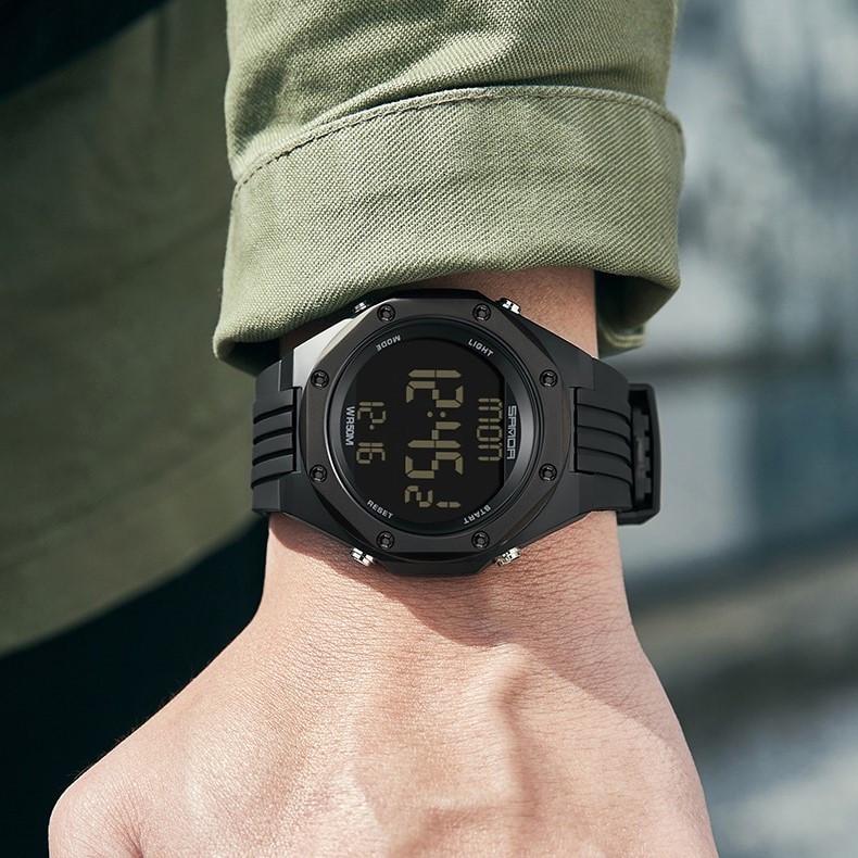 Часы наручные электронные Sanda Timer с подсветкой и таймером Черный (6093) - фото 10 Часы наручные электронные Sanda Timer с подсветкой и таймером Черный (6093) - фото 10