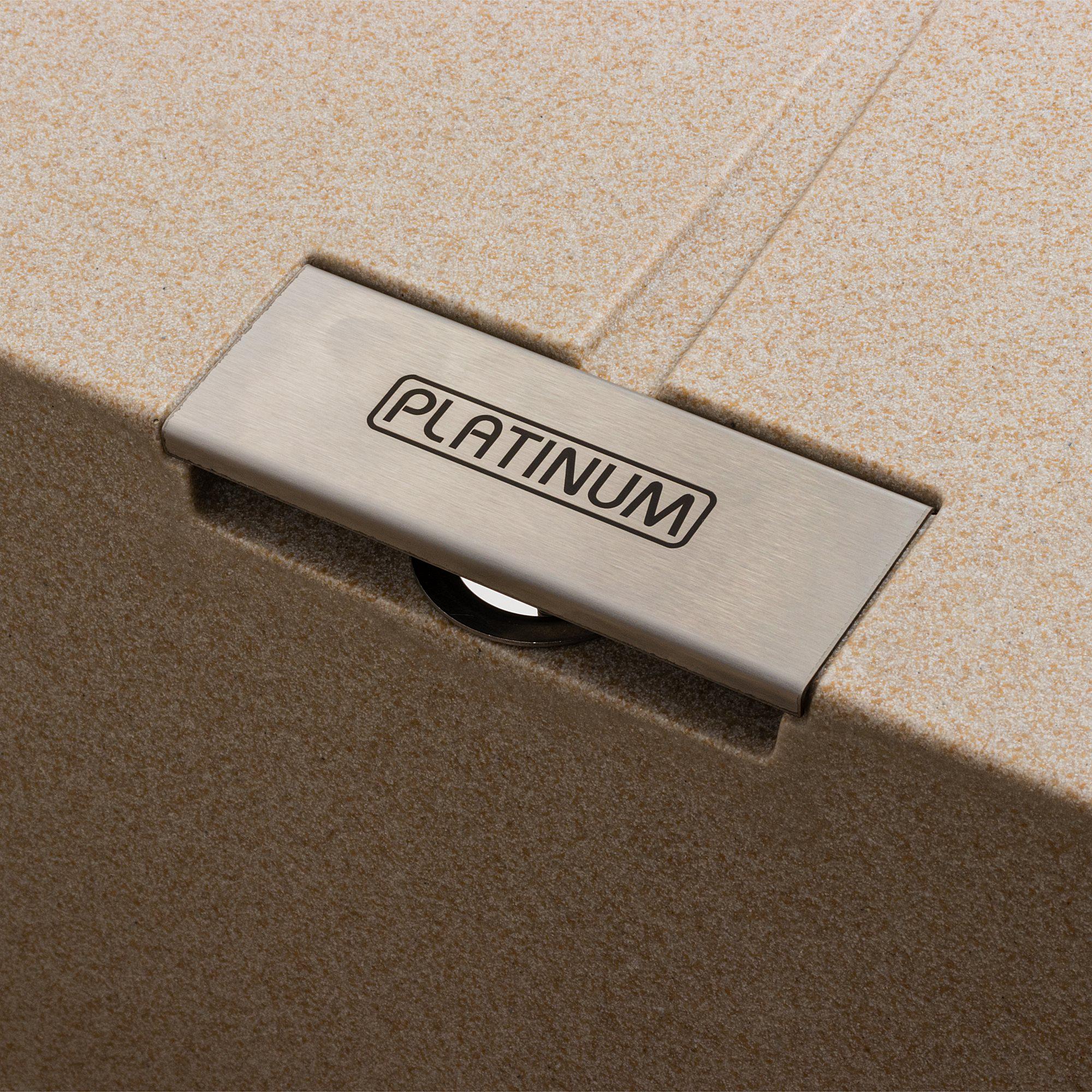 Мойка для кухни гранитная Platinum 6250 ZIRKONE матовая Сафари - фото 6 Мойка для кухни гранитная Platinum 6250 ZIRKONE матовая Сафари - фото 6