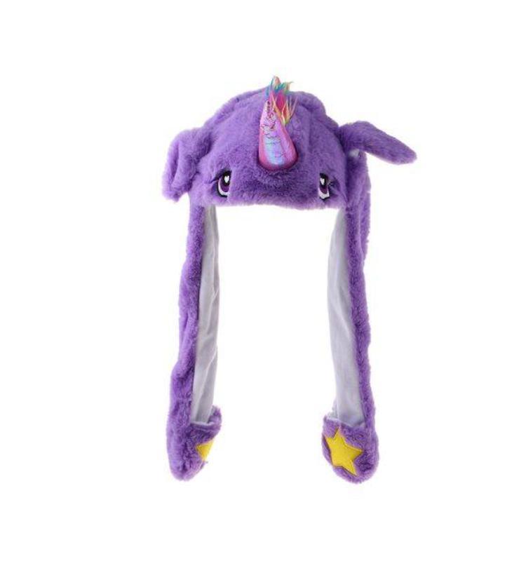 Шапка с ушами Pikachu toys soft toys LED Единорог светящиеся и двигающиеся Белый (17945288)