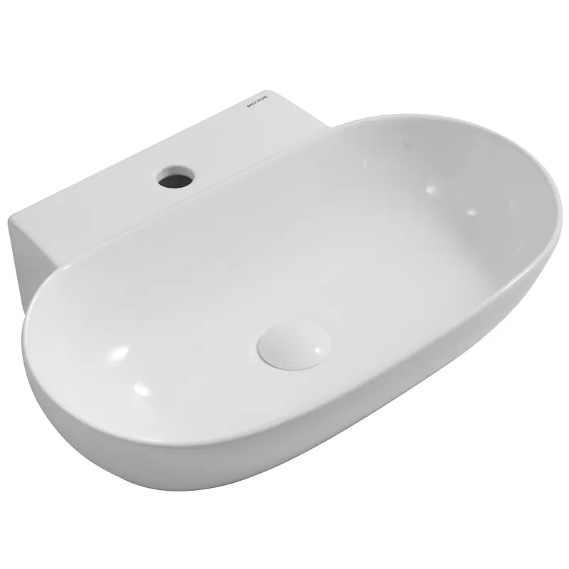 Раковина подвесная MIXXUS PREMIUM DIVERSE-0201 с отверстием под смеситель 560х390х125 мм (MP6510)