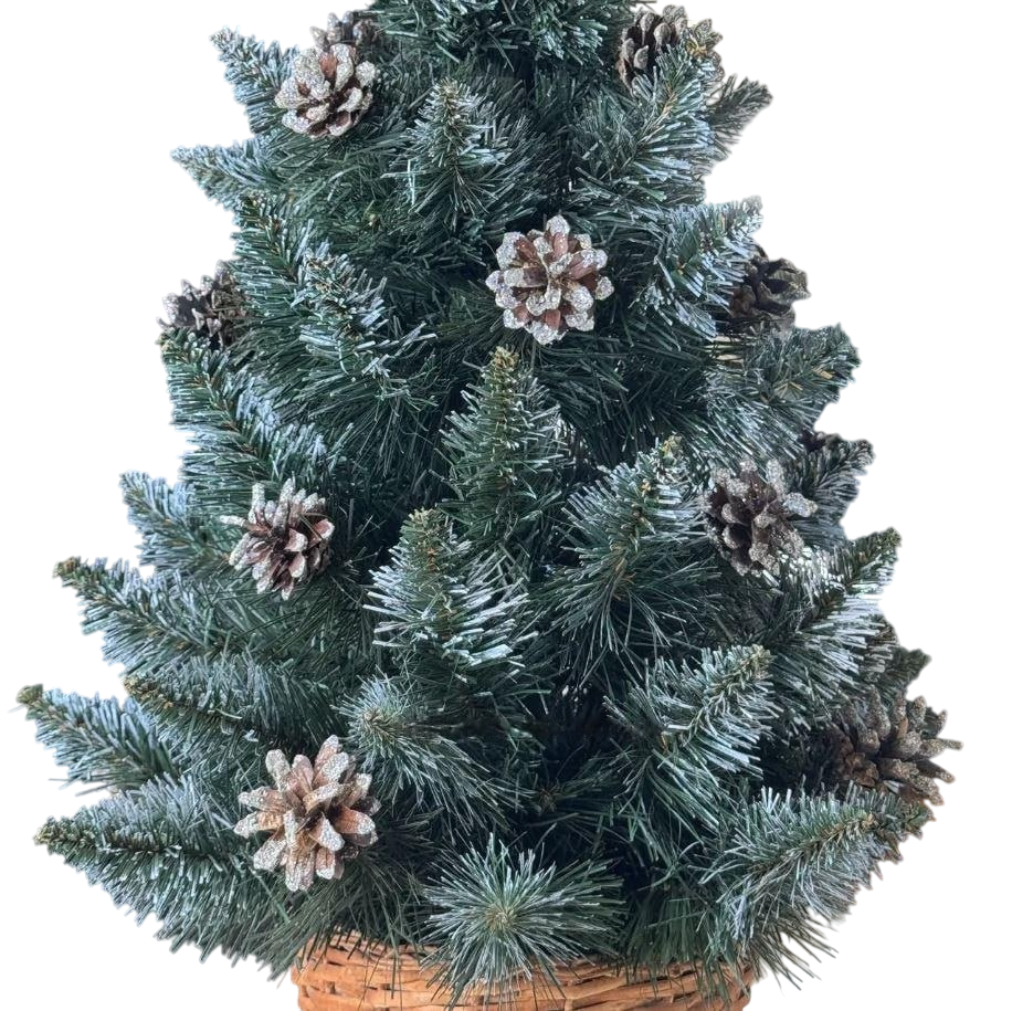 Елка в горшке с шишками литая 0,7 м (29600547) - фото 2