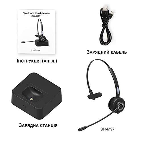 Bluetooth гарнітура для колл центру Digital Lion BH-M97 бездротовий мікрофон для конференції - фото 7