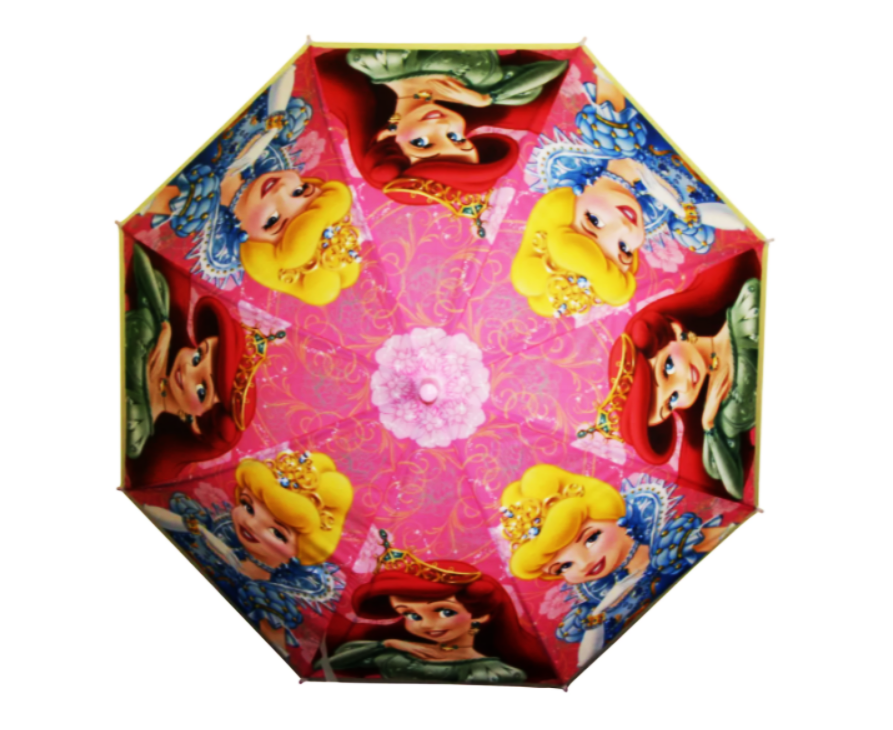 Детский зонт-трость SUNROZ Princess Umbrella Стиль 2 с принцессой для девочки