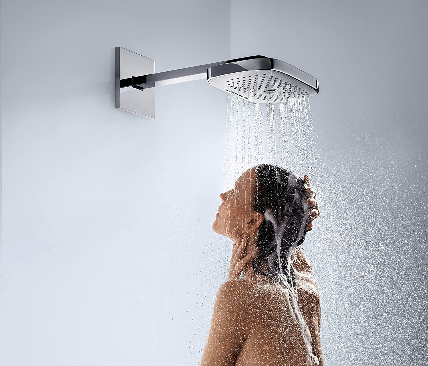 Верхний душ Hansgrohe Raindance Select E 26468400 318x191 мм с кронштейном Хром (94035) - фото 4