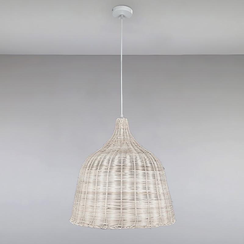 Люстра подвесная Light House LS-15079RATTAN-1470 Wood Белый
