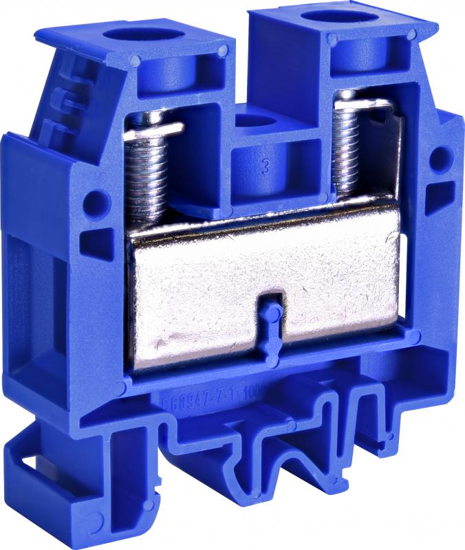Клемма винтовая наборная ETI ESC-CBD.50B 150А 50 мм2 57x18x62 мм Синий (3903243)
