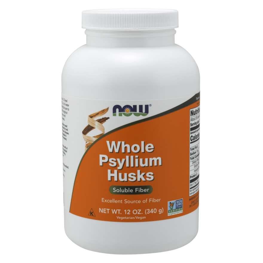 Натуральна добавка NOW Whole Psyllium Husks 340 г (7928)