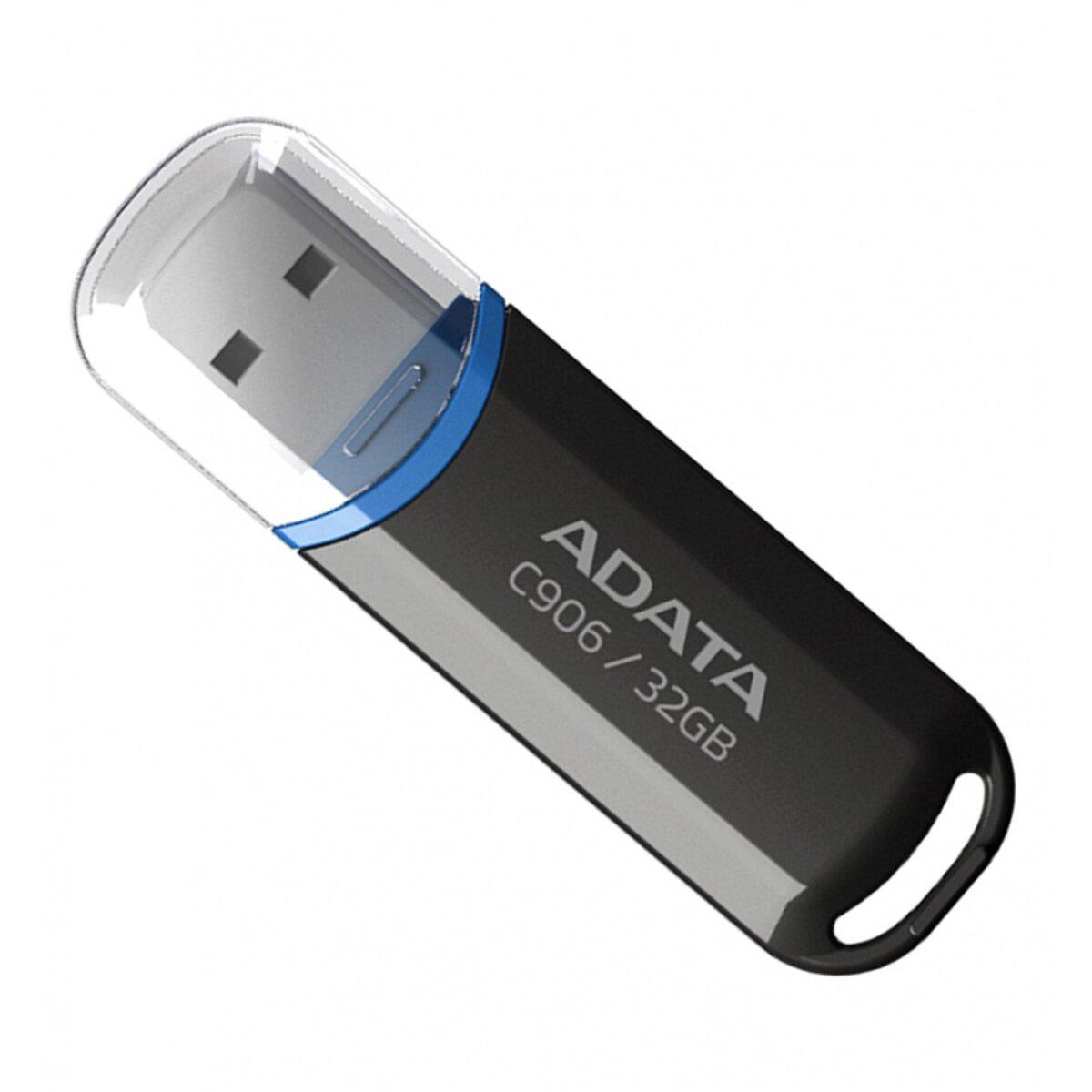 Флеш-накопичувач A-Data C906 USB2.0 32 GB Black (AC906-32G-RBK) - фото 1