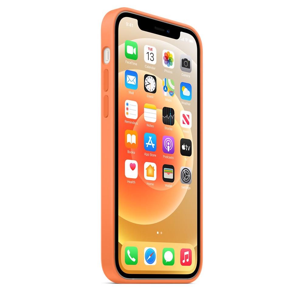 Силіконовий чохол-накладка Apple Silicone Case for iPhone 12 Mini, Kumquat (HC)(A) - фото 7