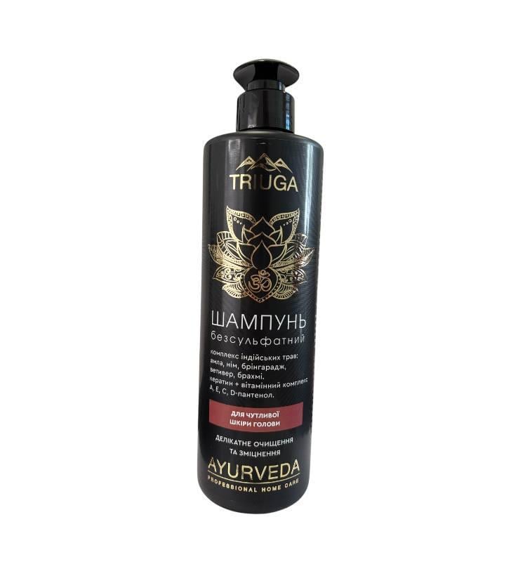 Шампунь TRIUGA AYURVEDA безсульфатний делікатне очищення та зміцнення 500 мл (11767)