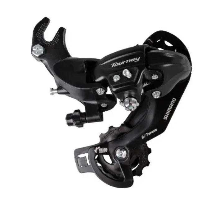 Переключатель скоростей задний Shimano RD-TY300 Tourney 6/7 скоростей крепление под крюк Черный (404183)
