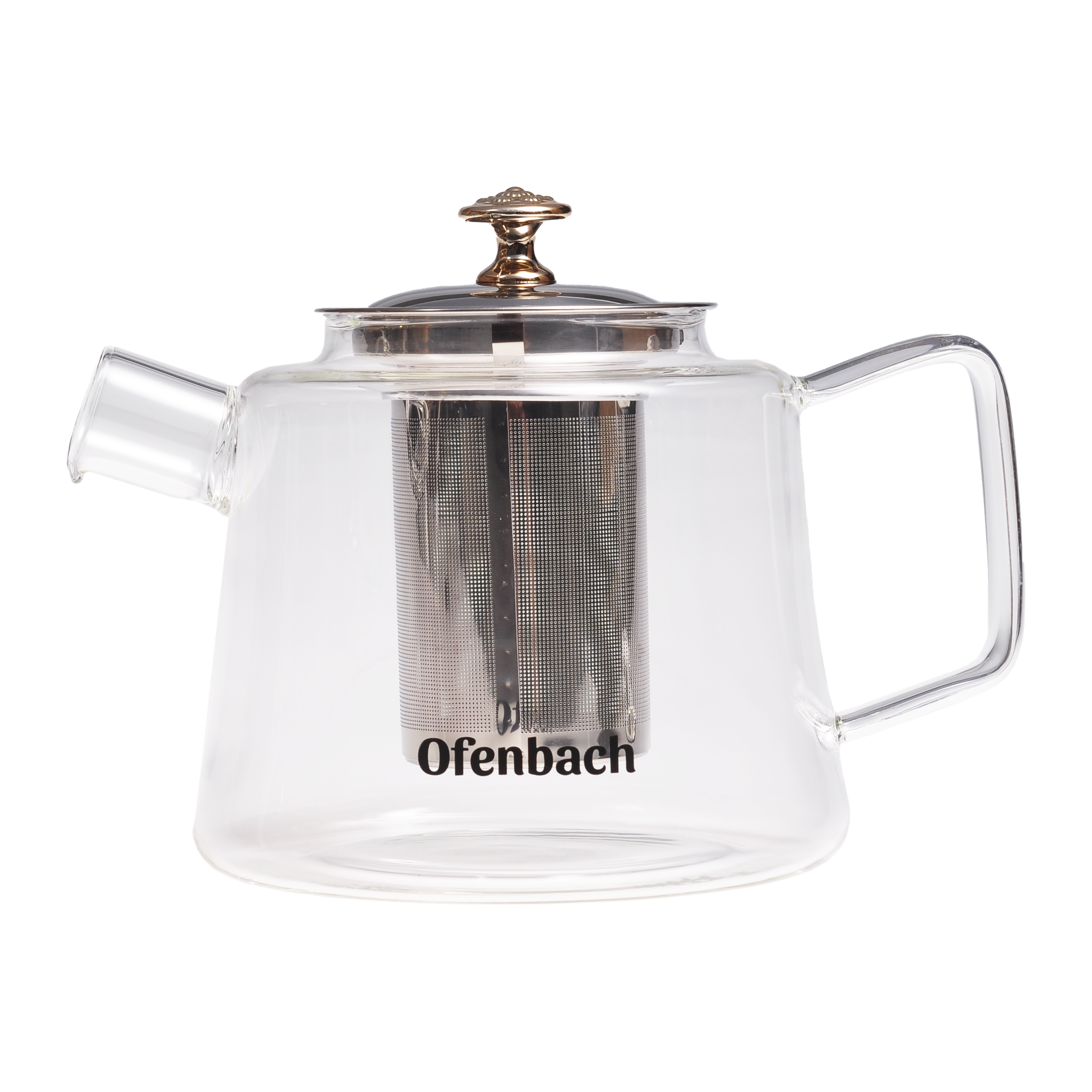 Заварочный чайник со съемным ситечком Ofenbach KM-100617L из термостойкого стекла 1100 мл Прозрачный (150-84-100617L) - фото 7 Заварочный чайник со съемным ситечком Ofenbach KM-100617L из термостойкого стекла 1100 мл Прозрачный (150-84-100617L) - фото 7