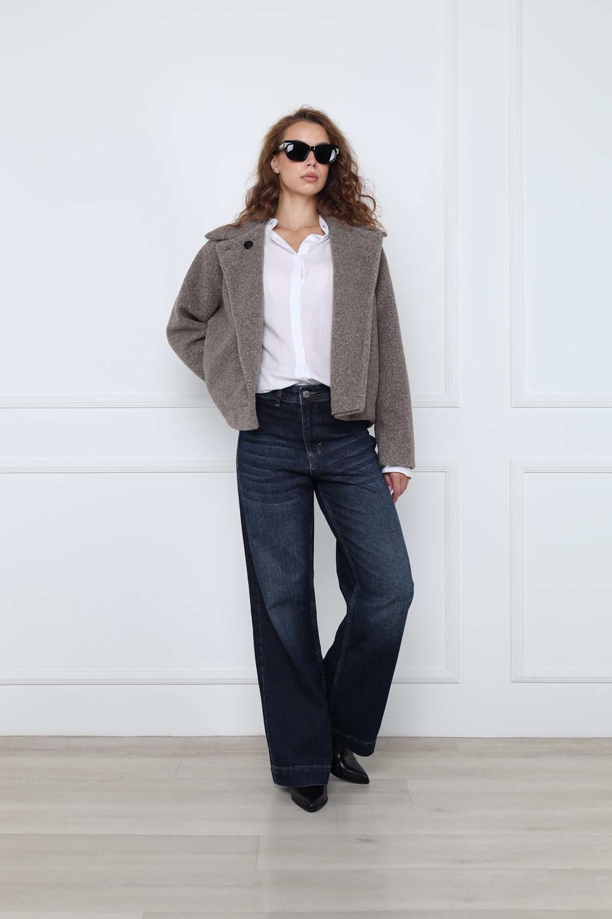 Джинси wide leg для жінок р. 50 Темно-синій (ЦБ-00297470) Джинси wide leg для жінок р. 50 Темно-синій (ЦБ-00297470)