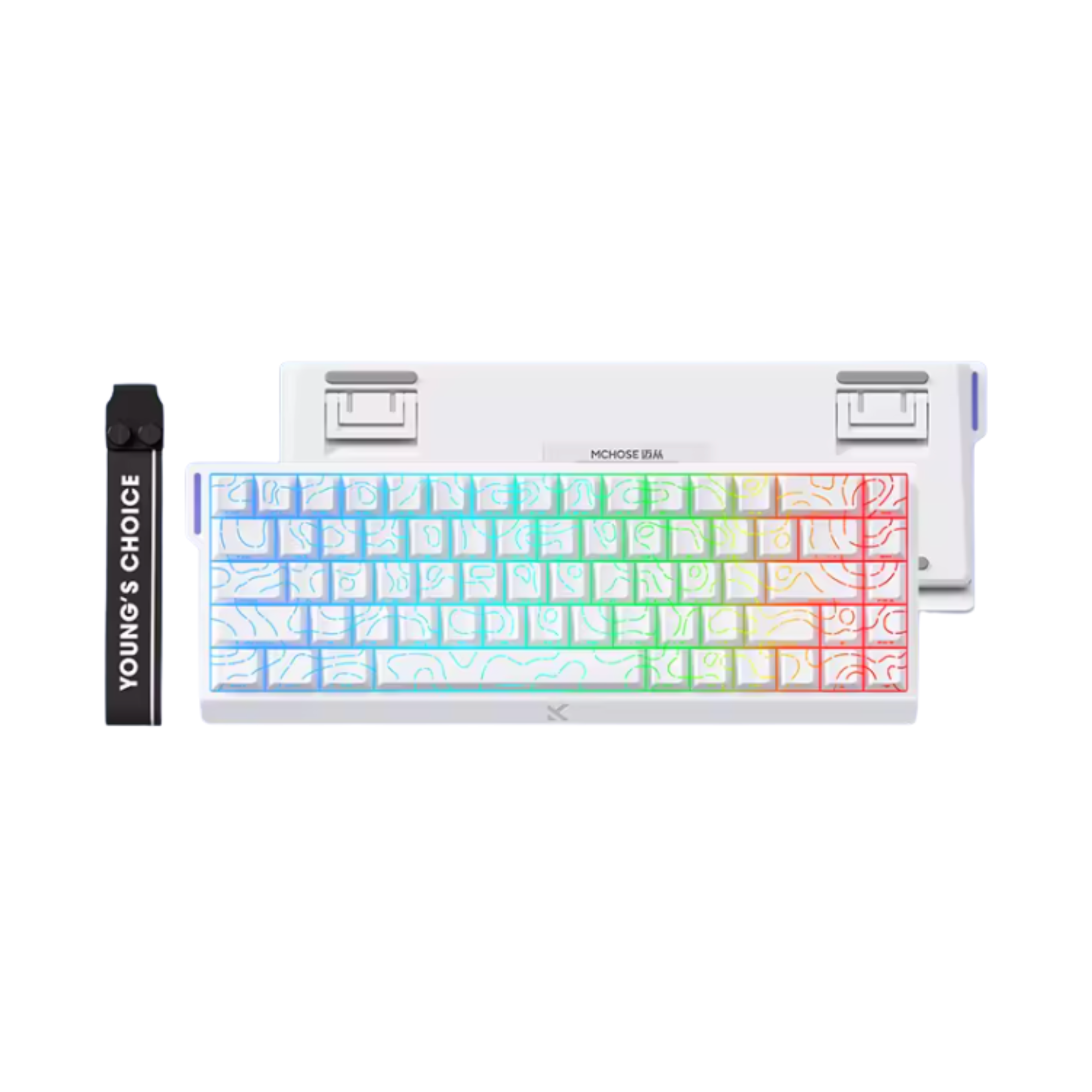 Клавиатура механическая MCHOSE Ace68 8K Magnetic Switch Contour Line с RGB подсветкой White (MCHOSE Ace68 8K) Клавиатура механическая MCHOSE Ace68 8K Magnetic Switch Contour Line с RGB подсветкой White (MCHOSE Ace68 8K)