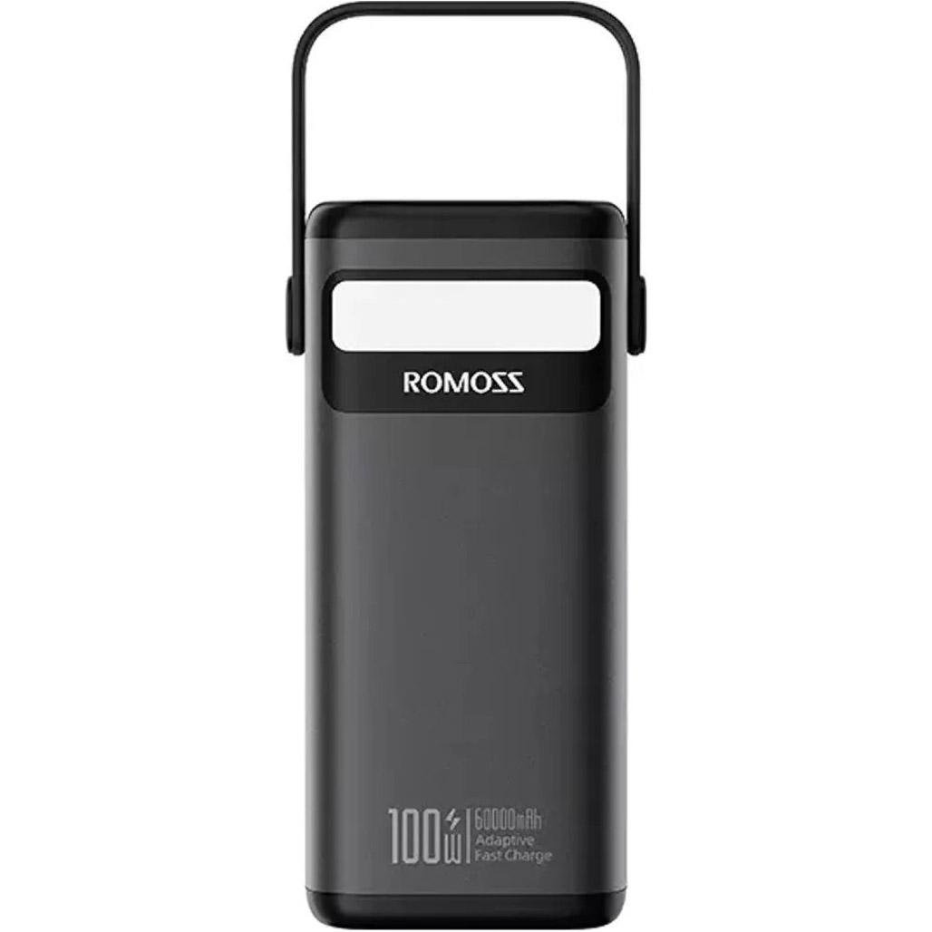 Зовнішній акумулятор Romoss PMT60 60000 mAh 100W Black (PMT60-1D2-2133H)