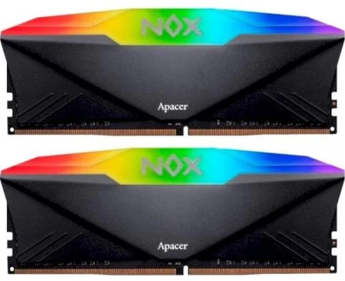 Память 8 Gb x2/16Gb Kit DDR4/3200 MHz/Apacer NOX RGB, Black (AH4U16G32C28YNBAA-2) - фото 3 Память 8 Gb x2/16Gb Kit DDR4/3200 MHz/Apacer NOX RGB, Black (AH4U16G32C28YNBAA-2) - фото 3